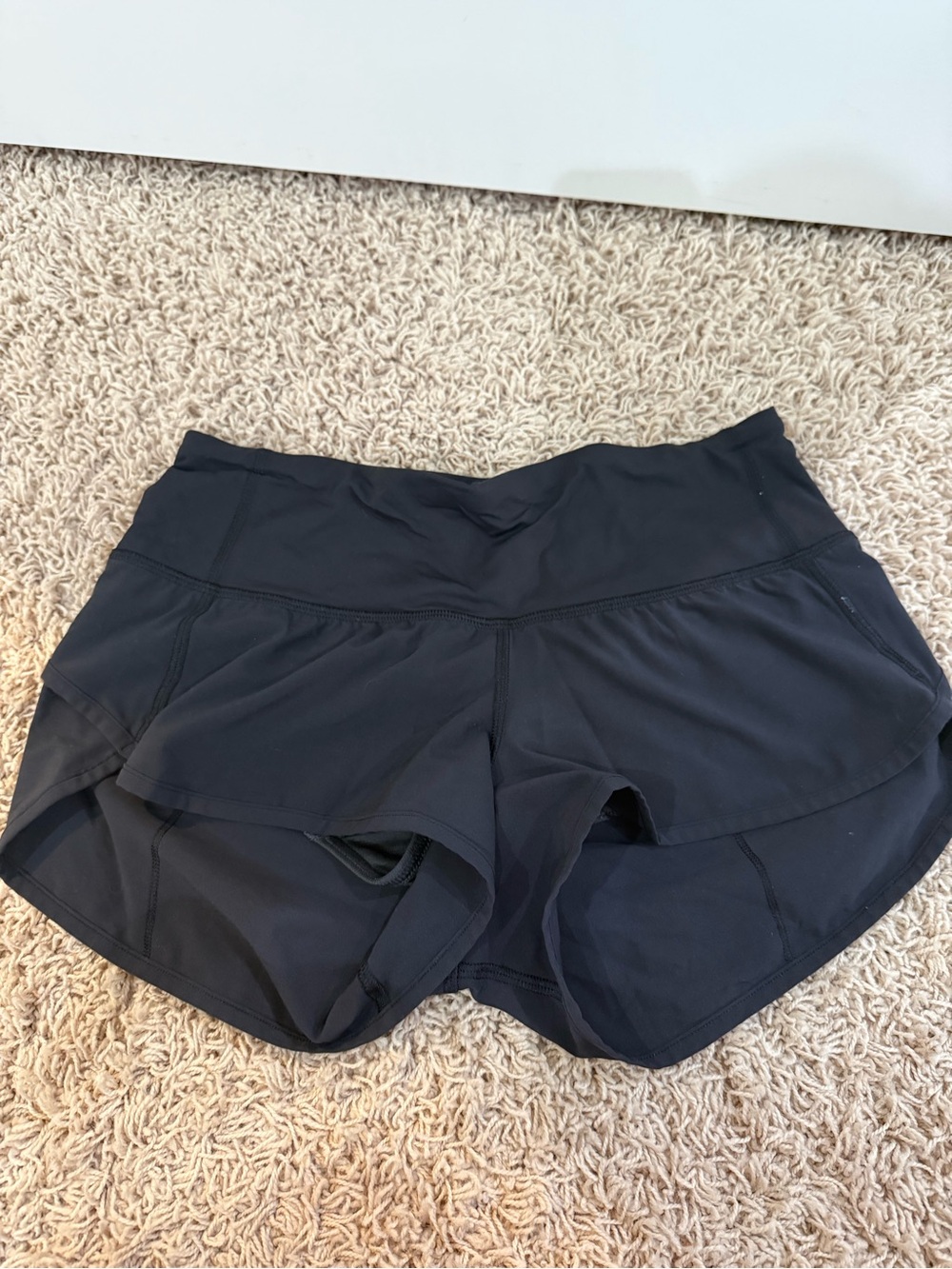 lululemon athletica Black Layered Performance Shorts